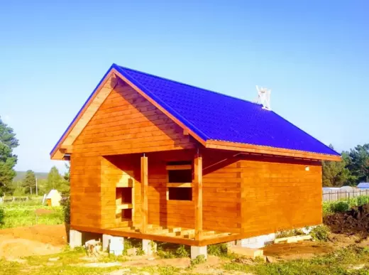 построить баню из бруса